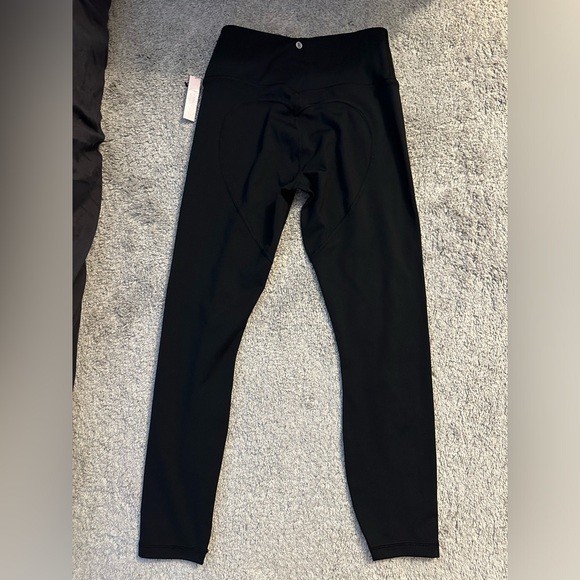 Victoria’s Secret Love Cloud Heart Seam Leggings - Size Small Black - Short - Picture 5 of 11